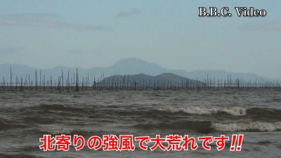 月曜日の琵琶湖は北寄りの風で荒れてます!! 湖上はガラ空きに戻りました #今日の琵琶湖（YouTubeムービー 22/11/14）
