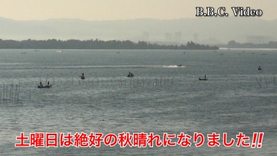 土曜日の琵琶湖は晴天軽風!! 湖上は賑わいが戻りました #今日の琵琶湖（YouTubeムービー 22/11/19）