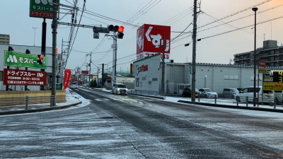 クリスマスイブの堅田は雪です!! 道路は真っ白 #今日の琵琶湖（YouTubeムービー 22/12/24）