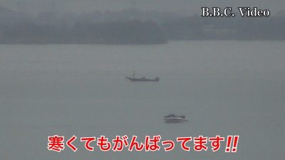 日曜日も曇り空の琵琶湖!! 湖上は活気が少しだけ戻りました!! #今日の琵琶湖（YouTubeムービー 23/01/15）