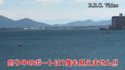 日曜日の琵琶湖は晴れました!! バスボートが次々と北へ向かってます #今日の琵琶湖（YouTubeムービー 23/01/29）