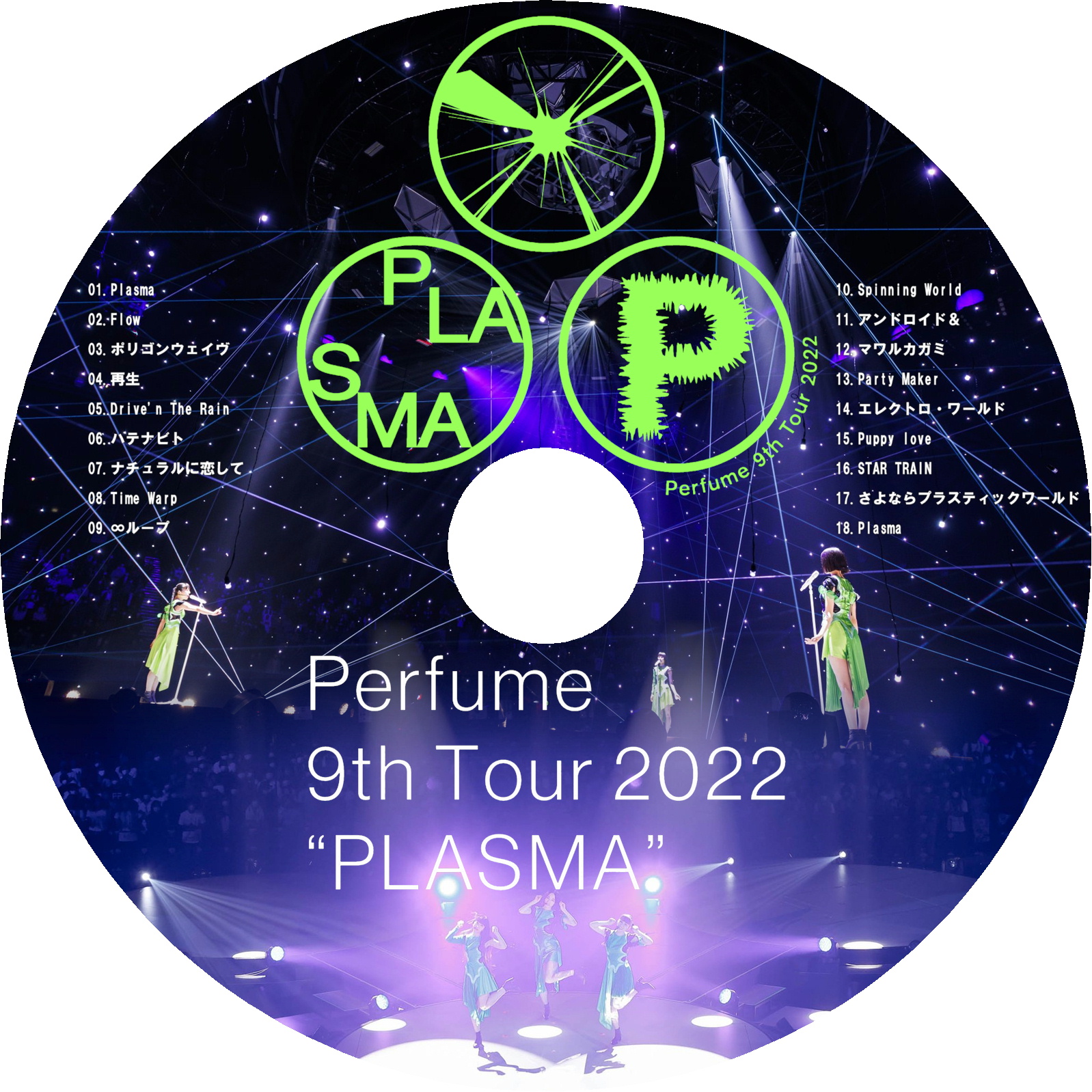 Perfume 9th Tour 2022 “PLASMA”　ラベル
