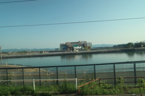 新幹線の車窓から　浜名湖ボートレース場