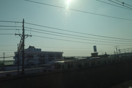 新幹線の車窓から　清須城