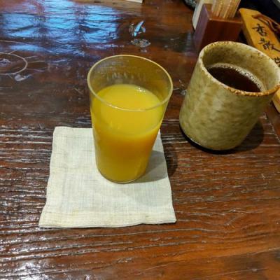 富士屋旅館朝食のみかんジュース