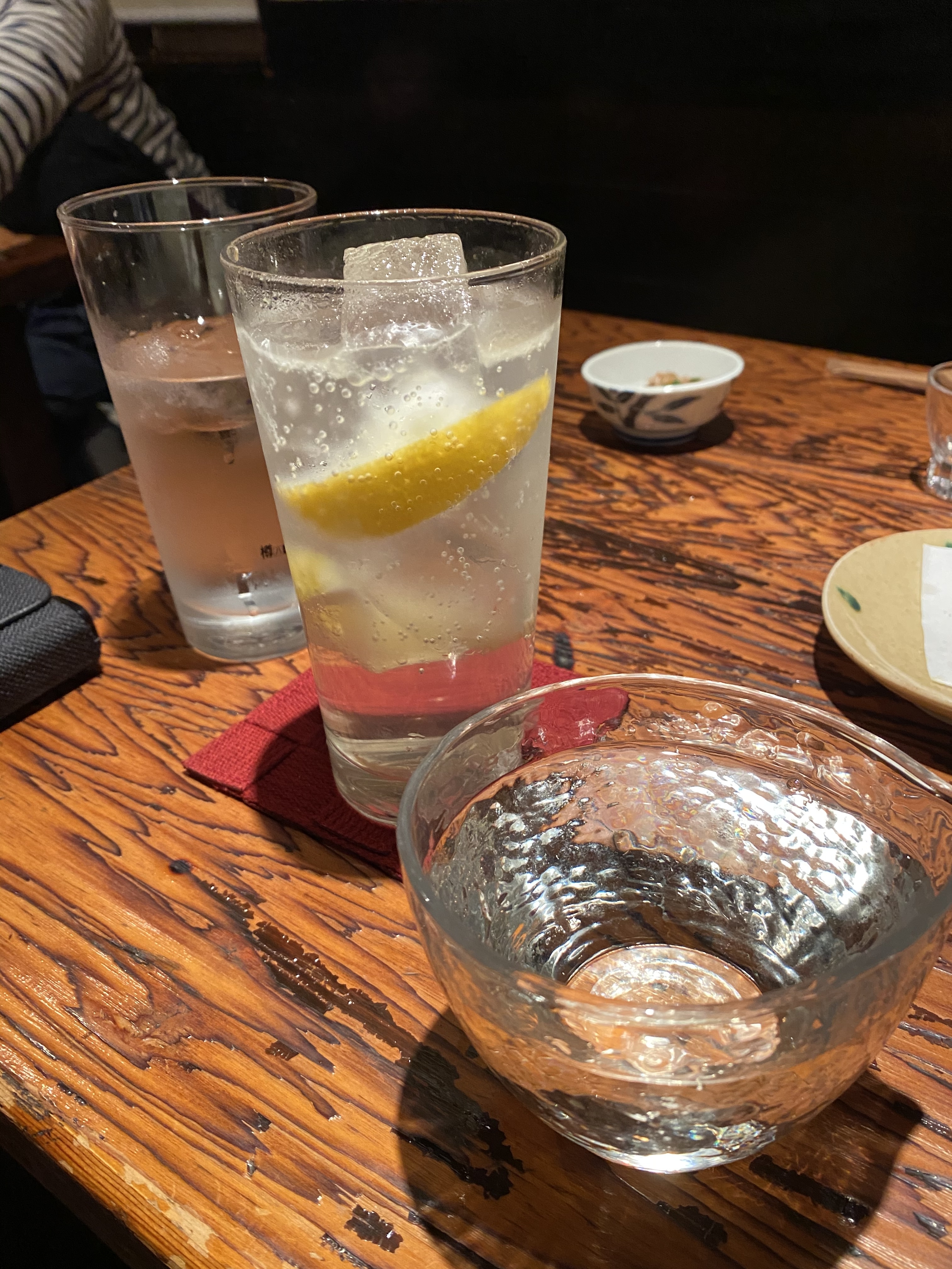 レモンサワーと日本酒