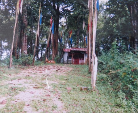ミャンマーの地方の宗教施設
